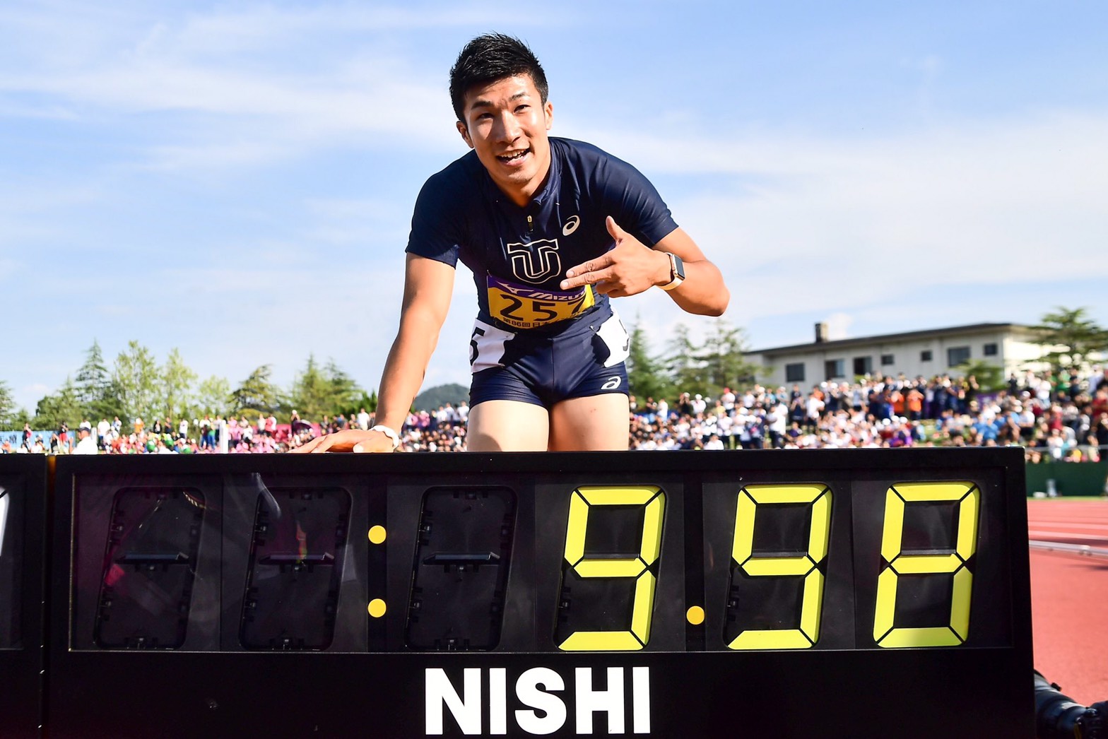 【陸上】桐生祥秀選手が９秒９８　男子１００メートル日本選手初の９秒台