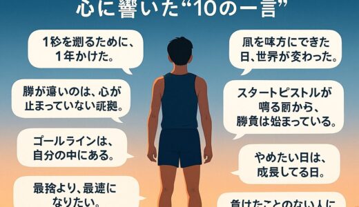 この一言が、僕を走らせた──陸上選手たちの“魂に火をつけた言葉”10選
