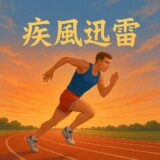 「疾風迅雷」「一走入魂」──心を燃やす、陸上競技スローガンと四字熟語10選